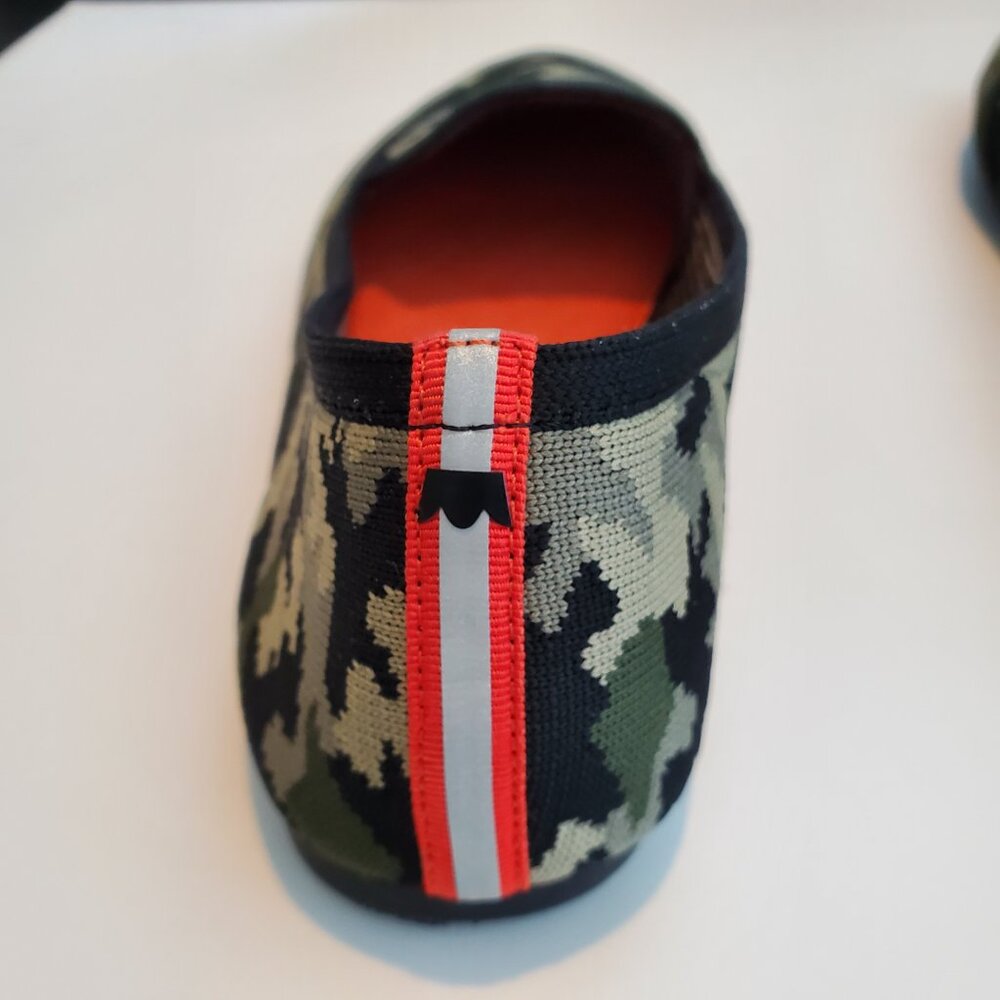 Judy + Birdies The Blackbird Limited Ed Shoes Camo Knit Flats Comfort Washable - Picture 5 of 7